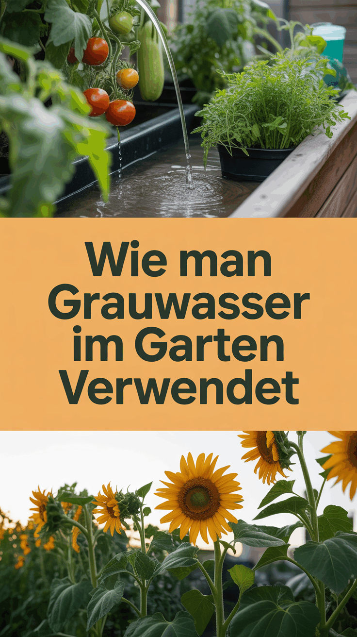 Wie man Grauwasser im Garten verwendet
