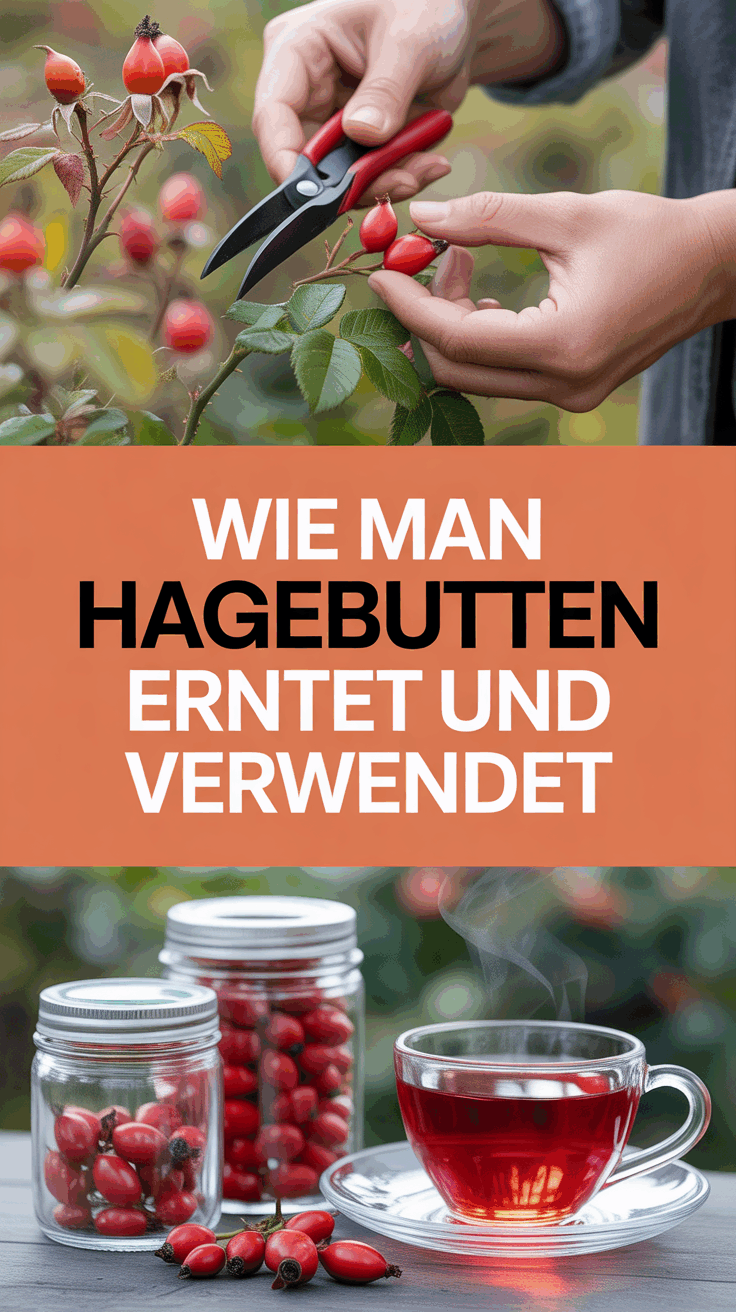 Wie man Hagebutten erntet und verwendet