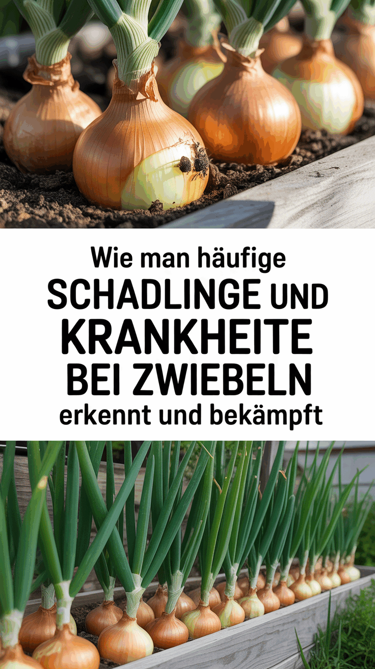Wie man Häufige Schadlinge und Krankheiten bei Zwiebeln Erkennt und Bekämpft