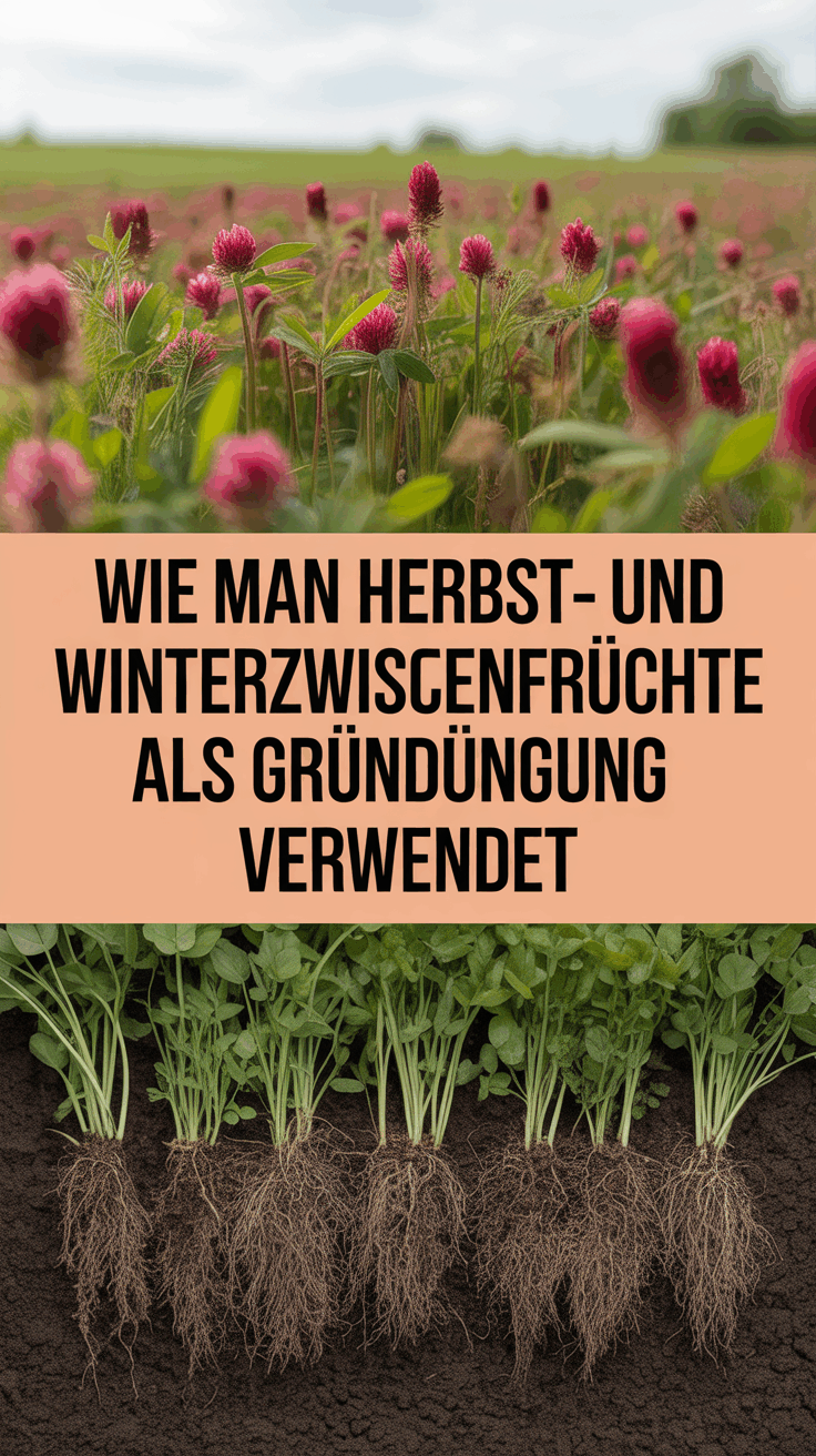 Wie man Herbst- und Winterzwischenfrüchte als Gründüngung verwendet