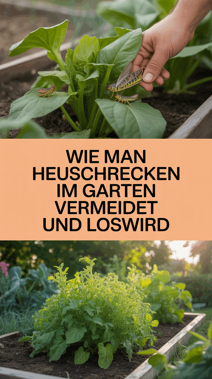 Wie man Heuschrecken im Garten vermeidet und loswird