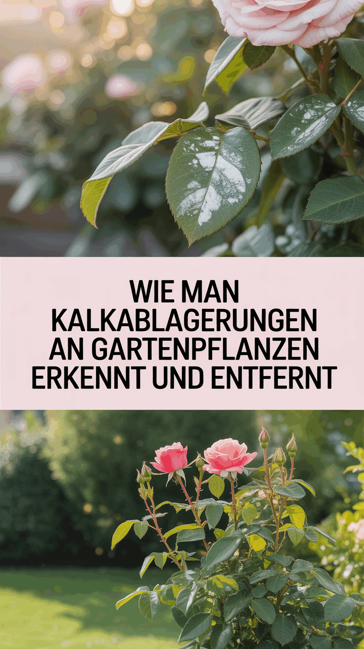Wie man Kalkablagerungen an Gartenpflanzen erkennt und entfernt