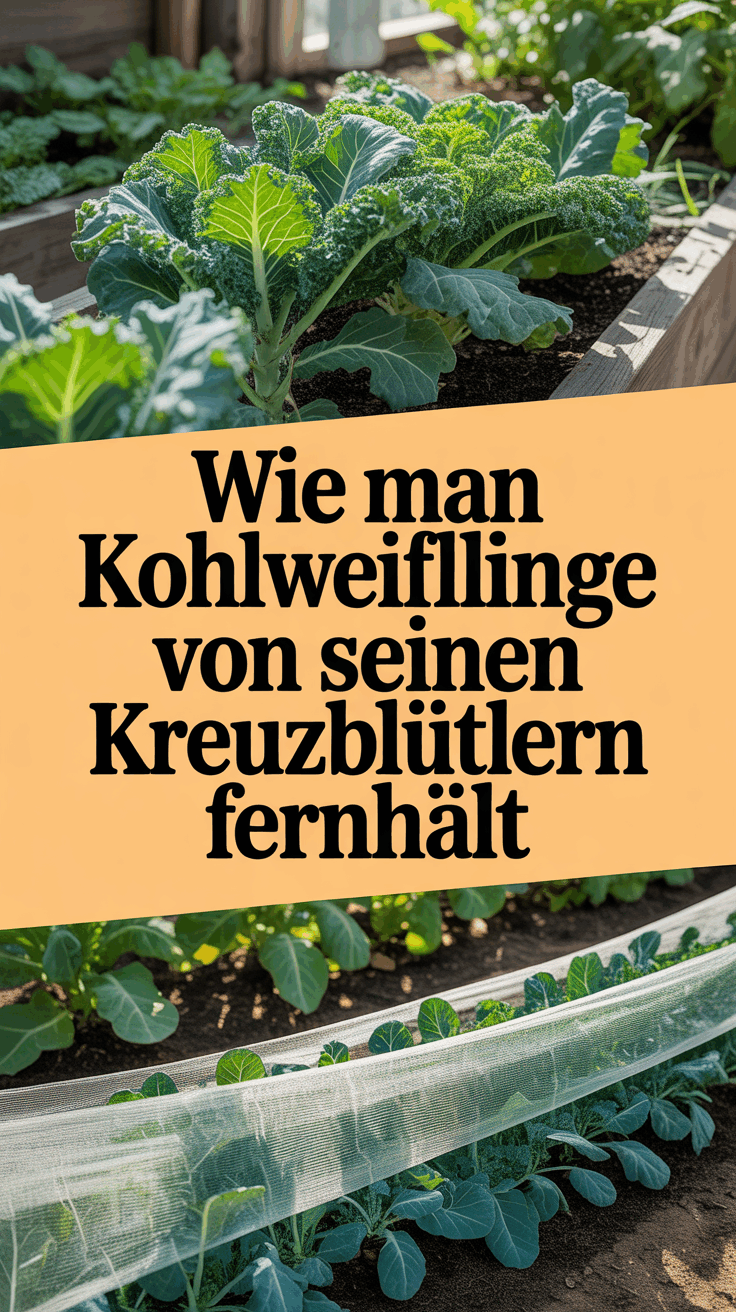 Wie man Kohlweißlinge von seinen Kreuzblütlern fernhält