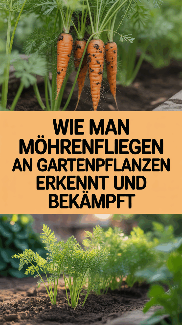 Wie man Möhrenfliegen an Gartenpflanzen erkennt und bekämpft