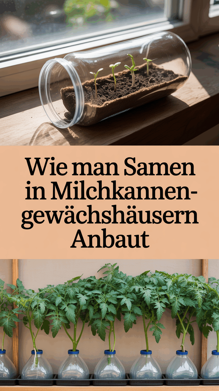 Wie man Samen in Milchkannen-Gewächshäusern anbaut
