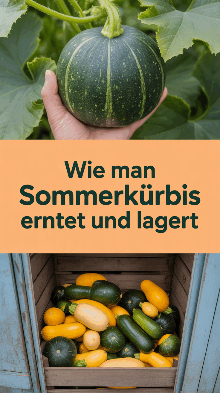 Wie man Sommerkürbis erntet und lagert