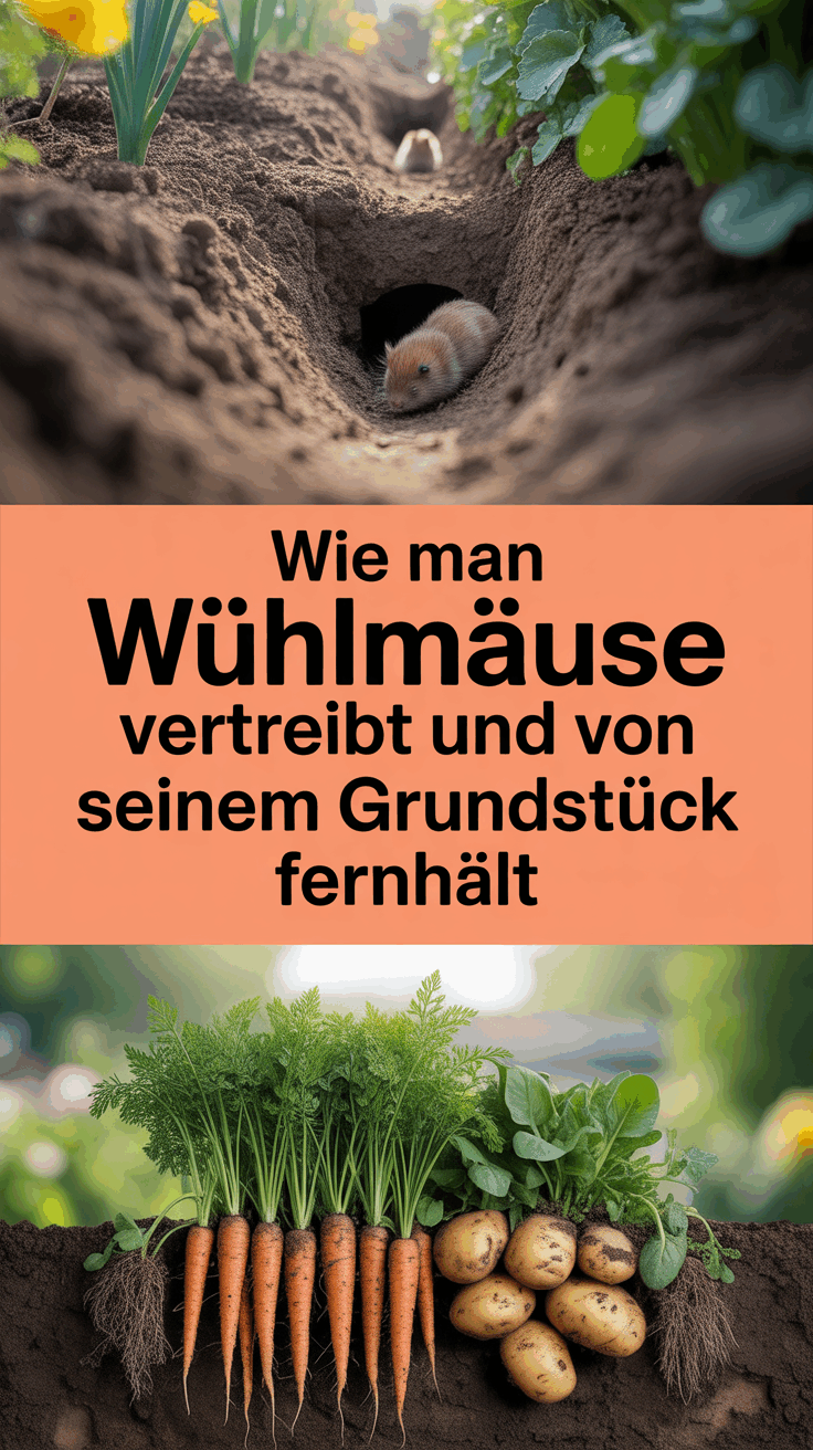 Wie man Wühlmäuse vertreibt und von seinem Grundstück fernhält