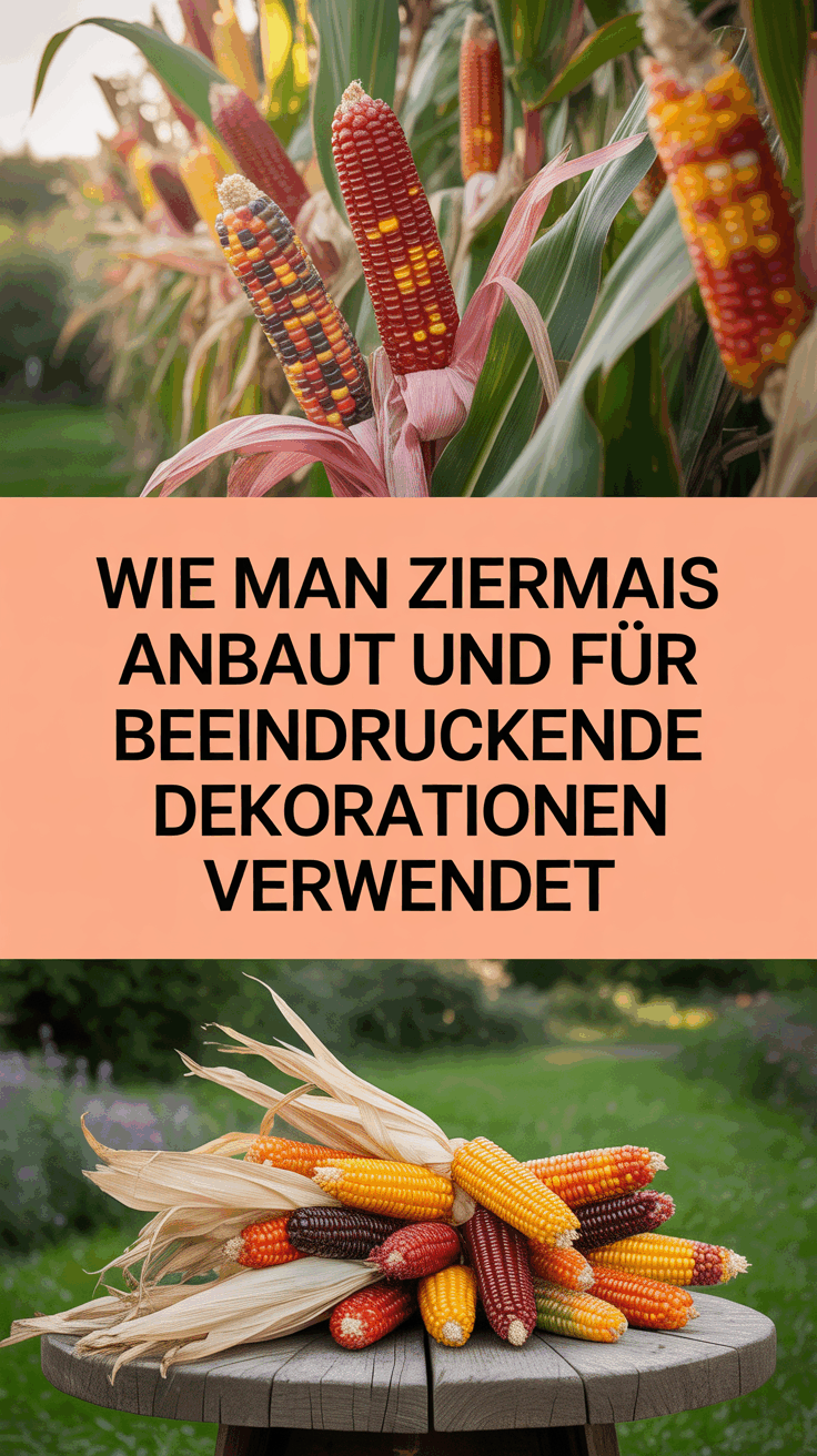 Wie man Ziermais anbaut und für beeindruckende Dekorationen verwendet