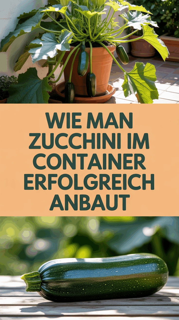 Wie man Zucchini im Container erfolgreich anbaut