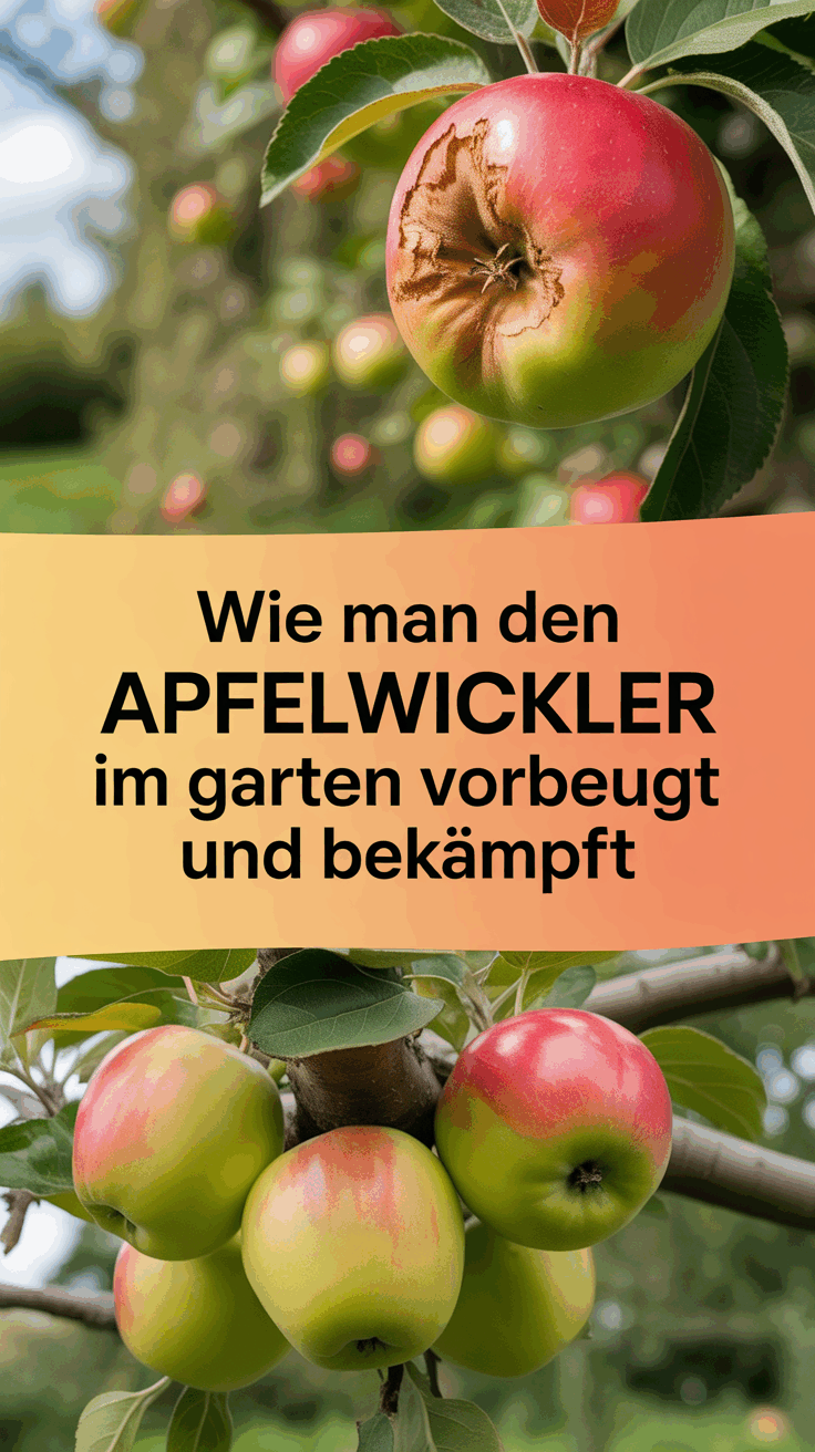 Wie man den Apfelwickler im Garten vorbeugt und bekämpft