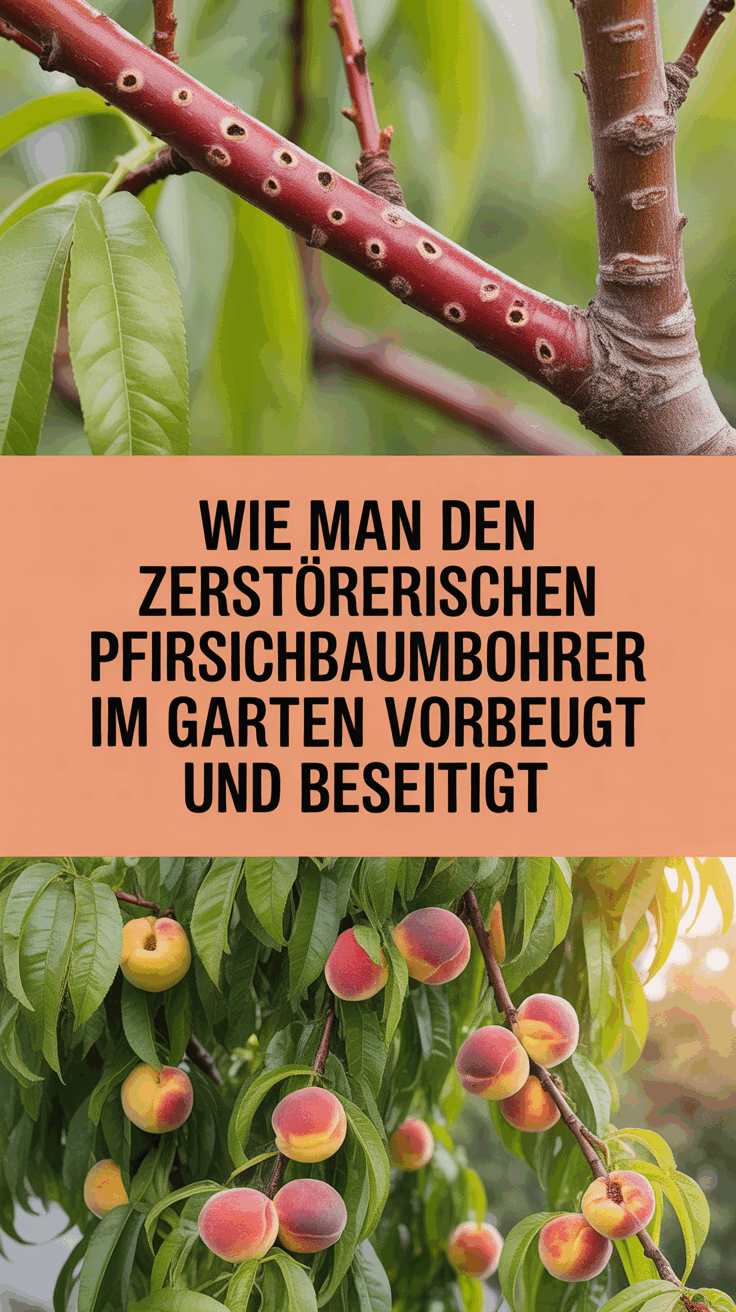 Wie man den zerstörerischen Pfirsichbaumbohrer im Garten vorbeugt und beseitigt