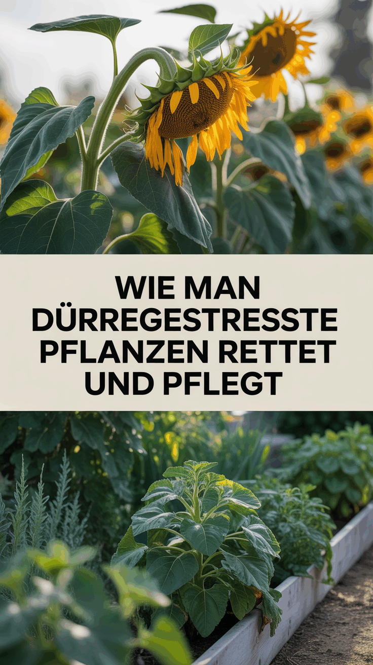 Wie man dürregestresste Pflanzen rettet und pflegt