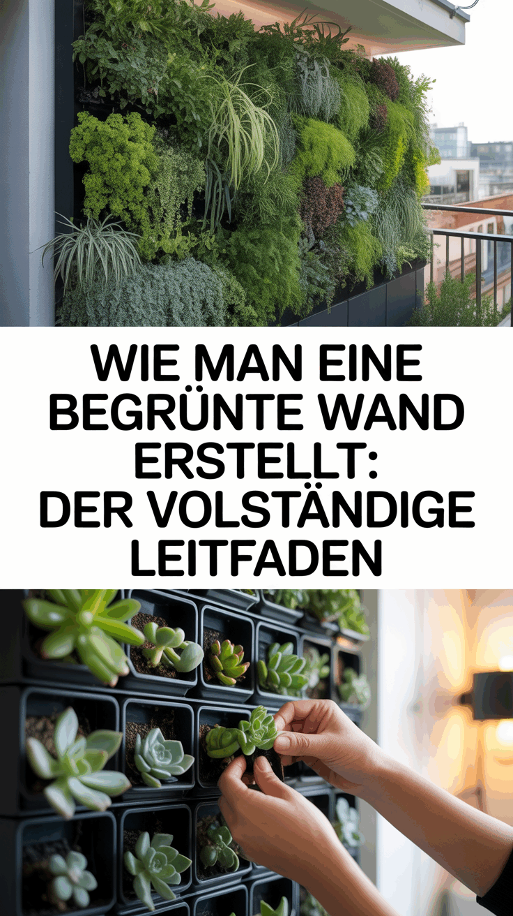 Wie man eine begrünte Wand erstellt: Der vollständige Leitfaden