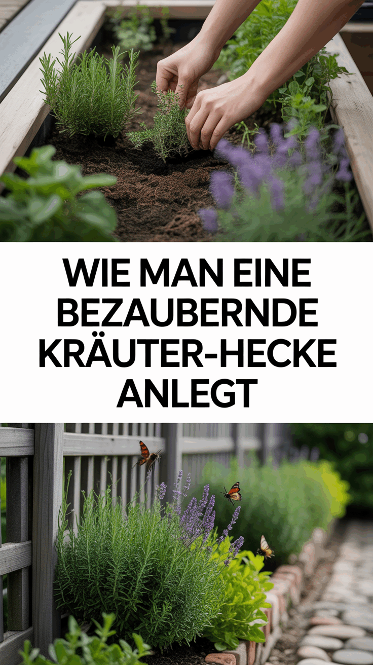 Wie man eine bezaubernde Kräuter-Hecke anlegt