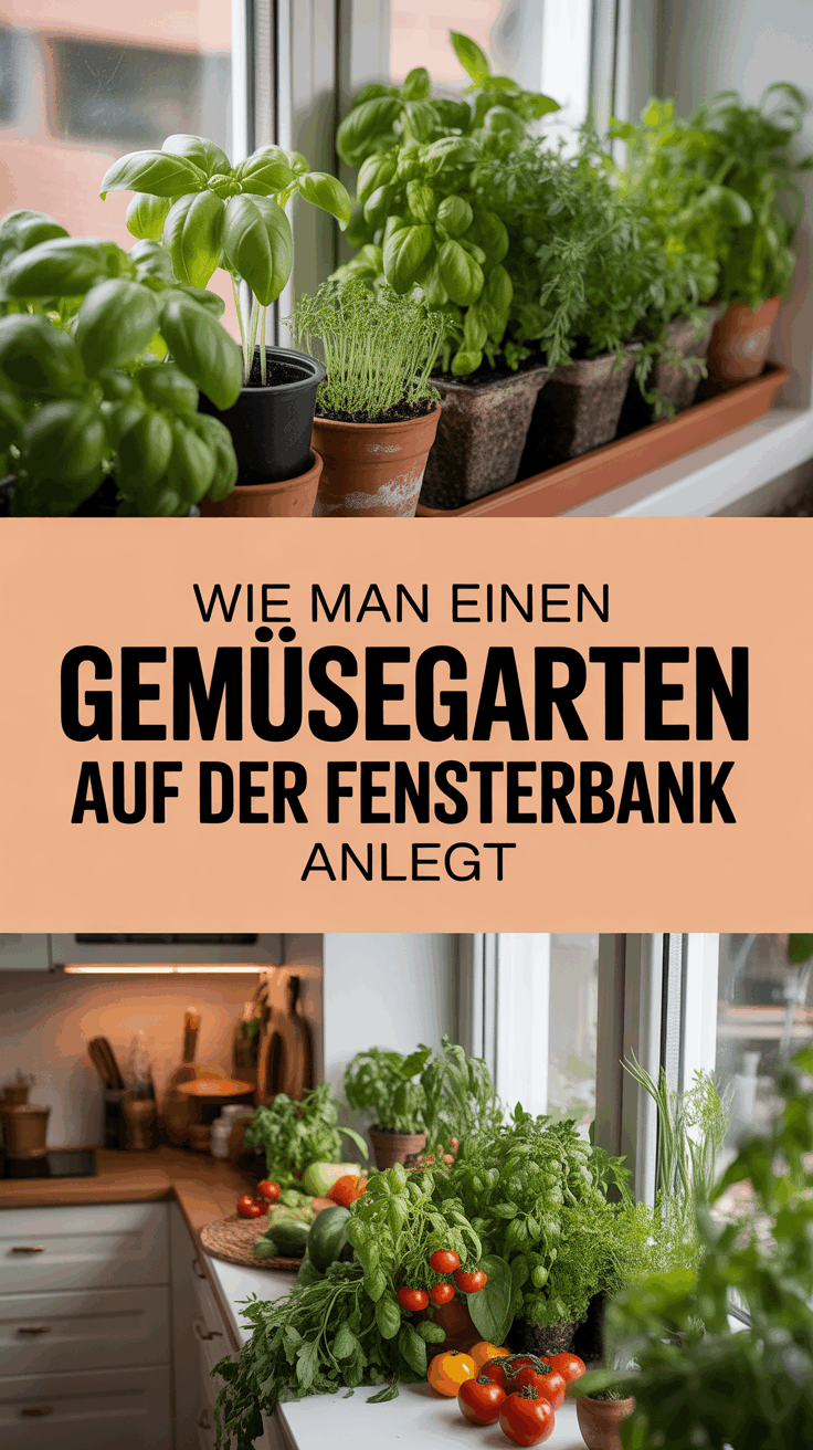Wie man einen Gemüsegarten auf der Fensterbank anlegt