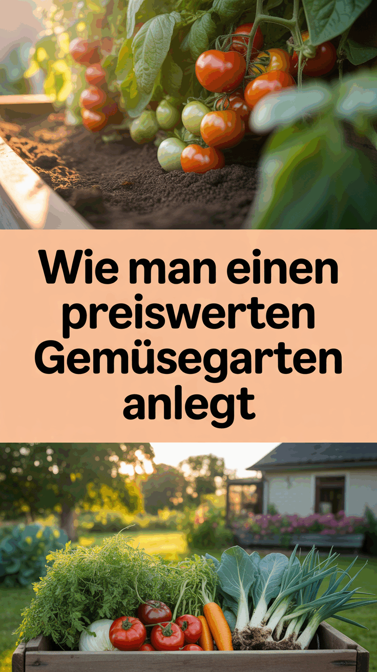 Wie man einen preiswerten Gemüsegarten anlegt