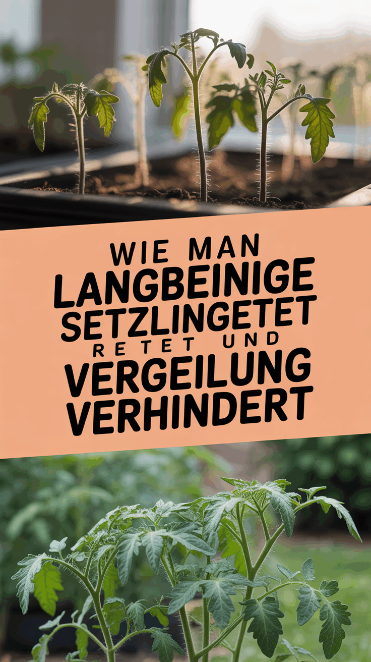 Wie man langbeinige Setzlinge rettet und Vergeilung verhindert