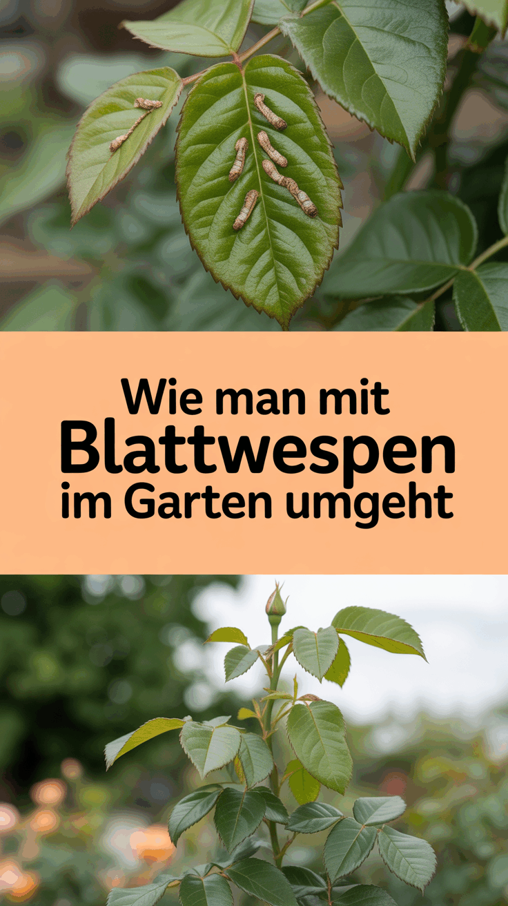 Wie man mit Blattwespen im Garten umgeht