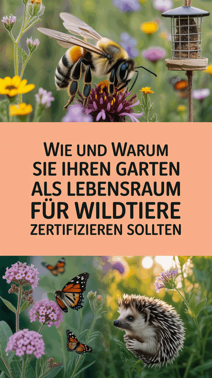 Wie und warum Sie Ihren Garten als Lebensraum für Wildtiere zertifizieren lassen sollten