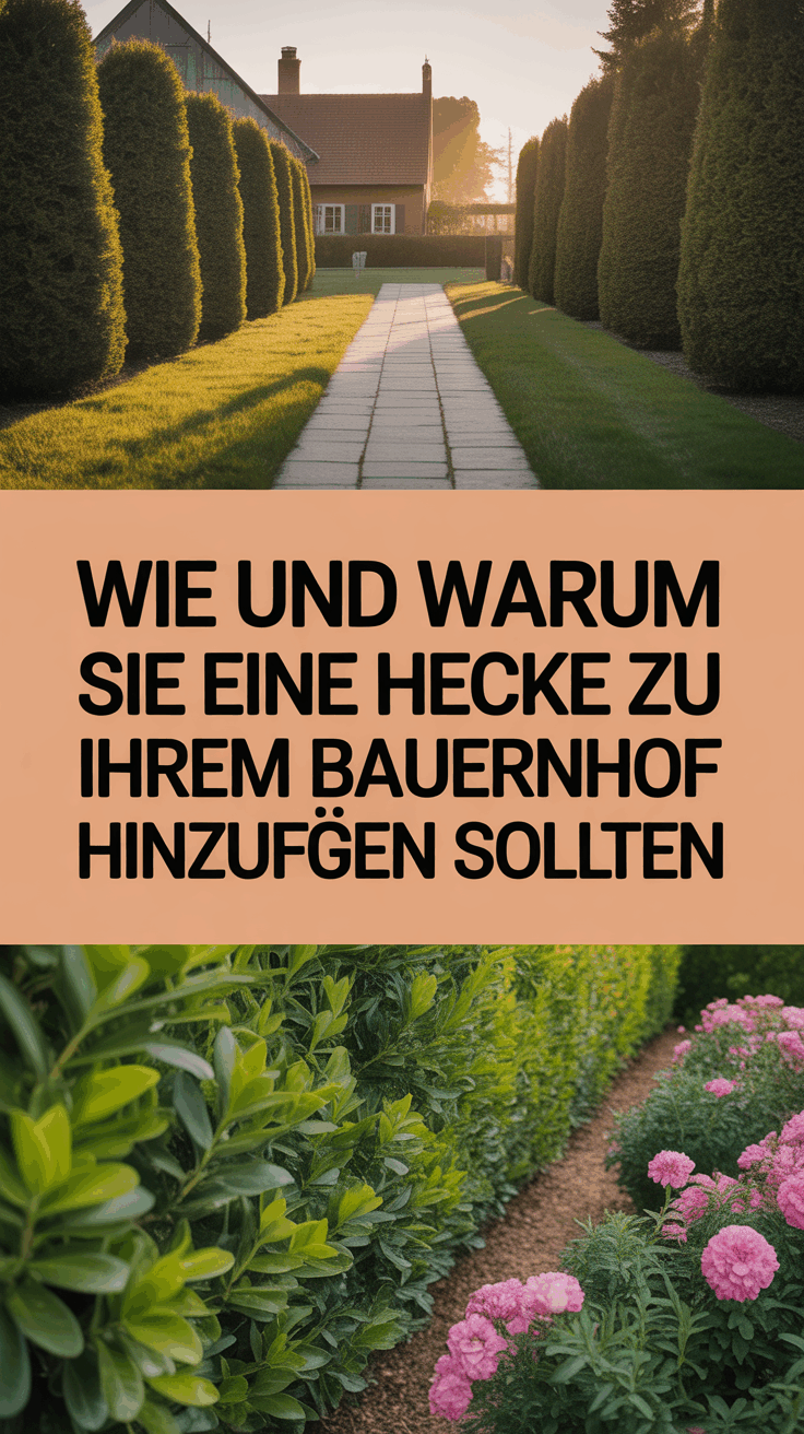 Wie und warum Sie eine Hecke zu Ihrem Bauernhof hinzufügen sollten