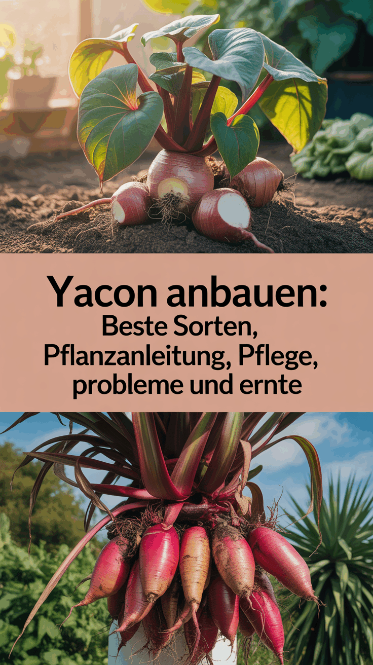 Yacon anbauen: Beste Sorten, Pflanzanleitung, Pflege, Probleme und Ernte
